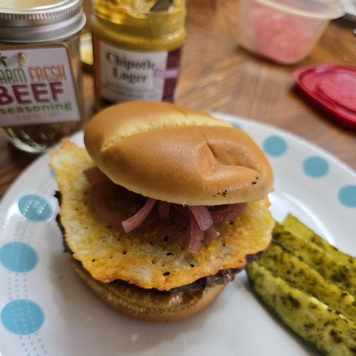 Crispy Cheeseburger and Herbin Ranch Zucchini Sticks